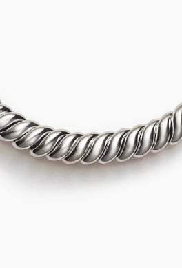 David Yurman Sculpted Cable necklace in silver.